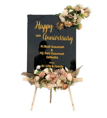 Papan Bunga Akrilik Tening