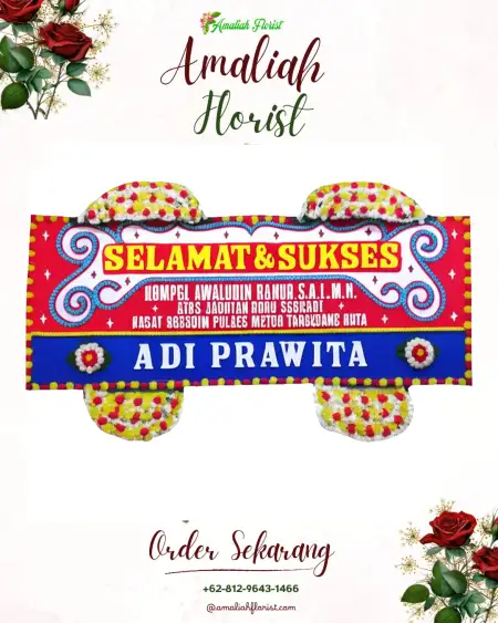 Papan Bunga Ucapan Selamat Tening