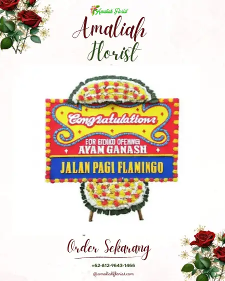Sewa Papan Bunga Tening